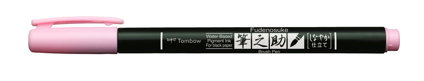 Tombow Fudenosuke Soft Tip Brush Pen Licht Roze