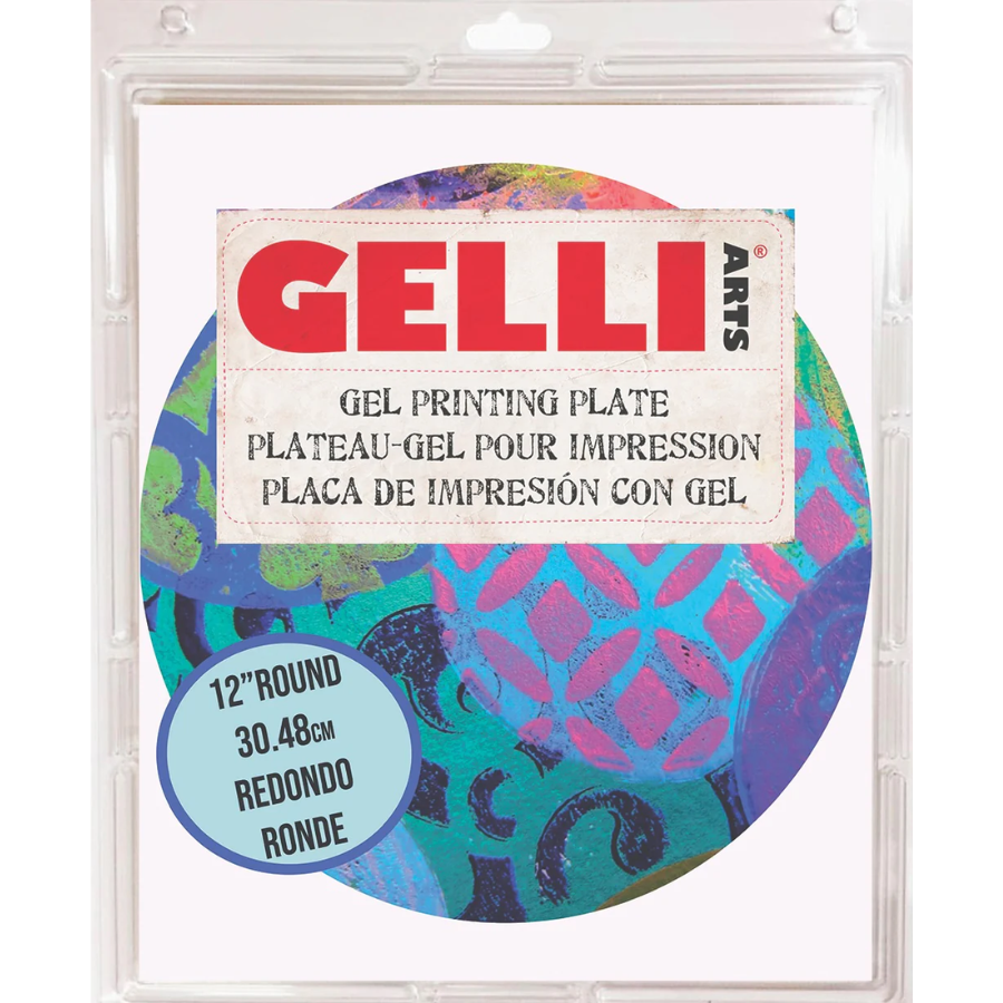 Gelli Arts Gel-Druckplatte rund 30,5 cm (12 Zoll)