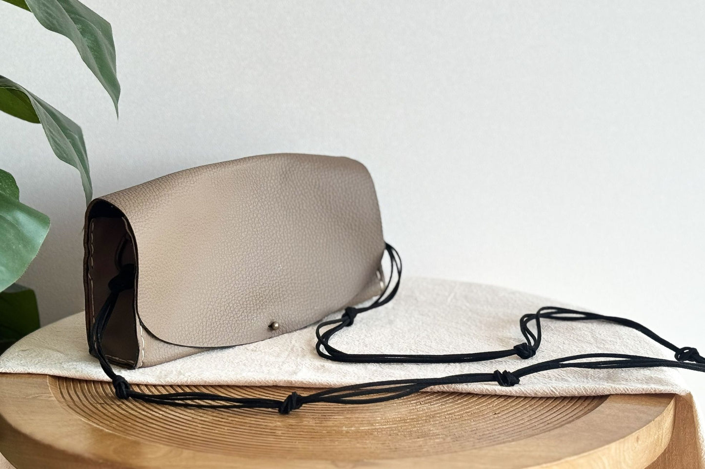 LC DIY Leder Clutch Taupe
